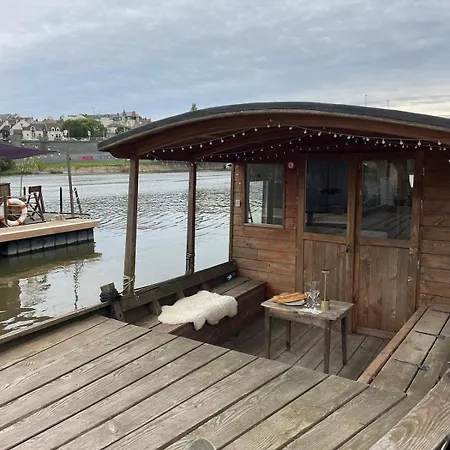 Bateau Traditionnel De Loire Face Au Chateau D'angers * 앙제