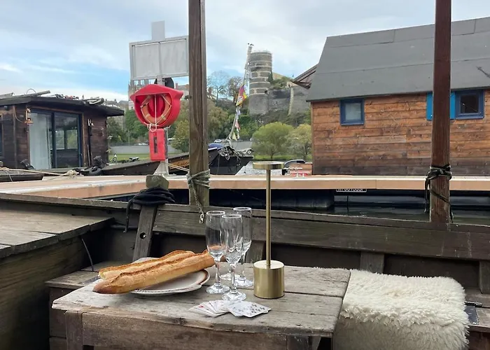 Bateau Traditionnel De Loire Face Au Chateau D'angers Tekne Angers